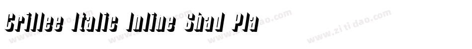 Crillee Italic Inline Shad Plain字体转换